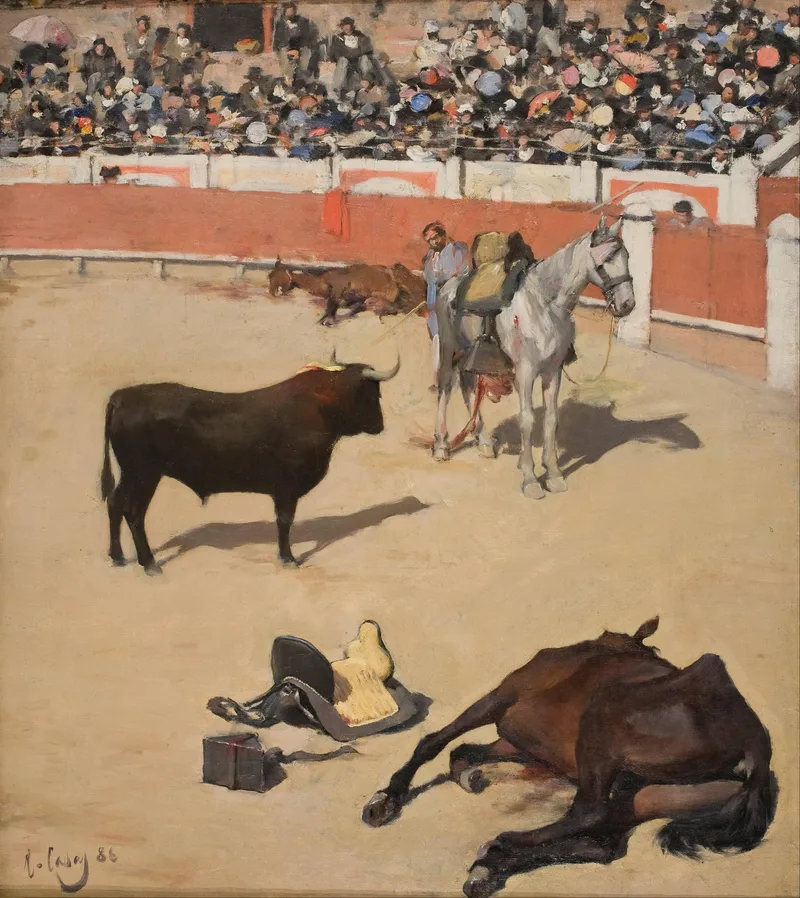 Bulls (dead Horses) by Ramon Casas, 1886