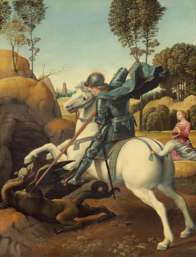 St. George and the Dragon by Raphael
