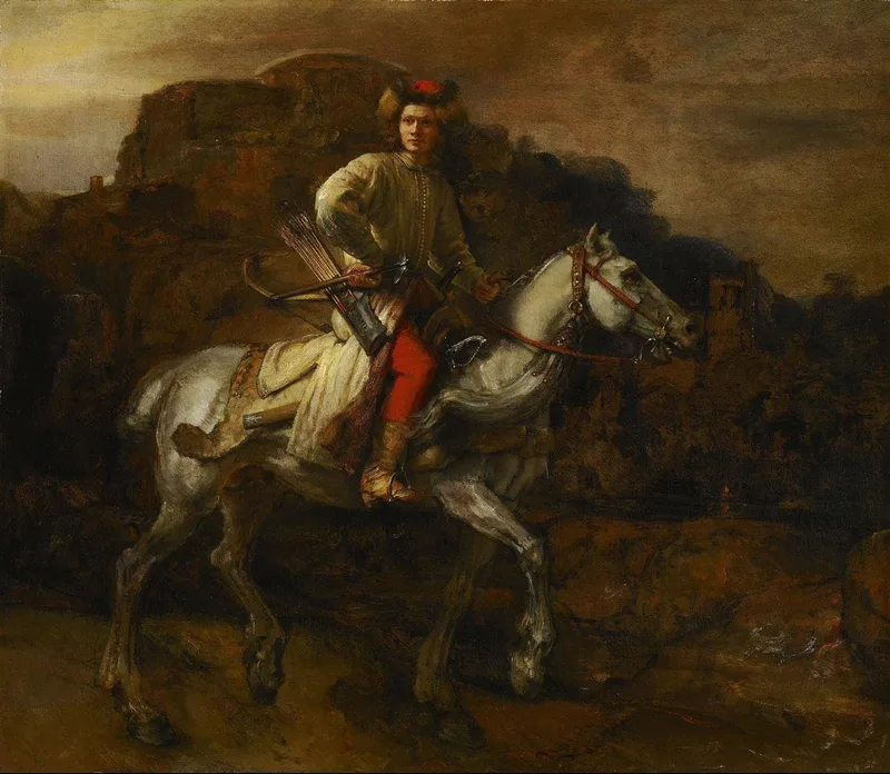 The Polish Rider by Rembrandt, 1655