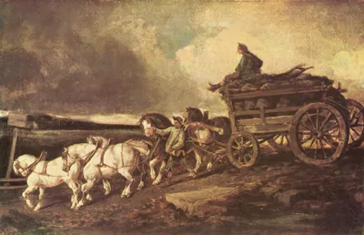 Coal cars by Théodore Géricault