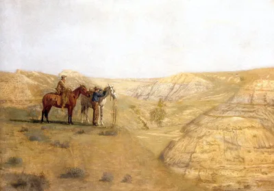 Painting Cowboys in the Bad Lands by Thomas Eakins