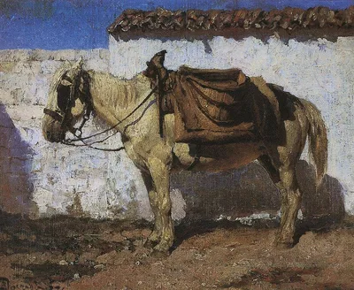 White Horse. Normandy. by Vasily Polenov