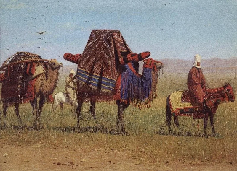 Migration of the Kirghiz by Vasily Vereshchagin, 1870