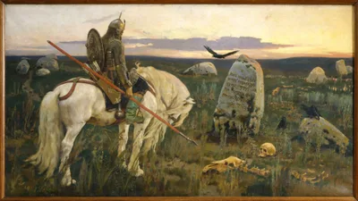 A Knight At the Crossroads by Viktor Vasnetsov