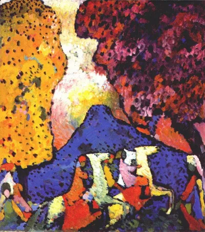 Blue mountain by Wassily Kandinsky