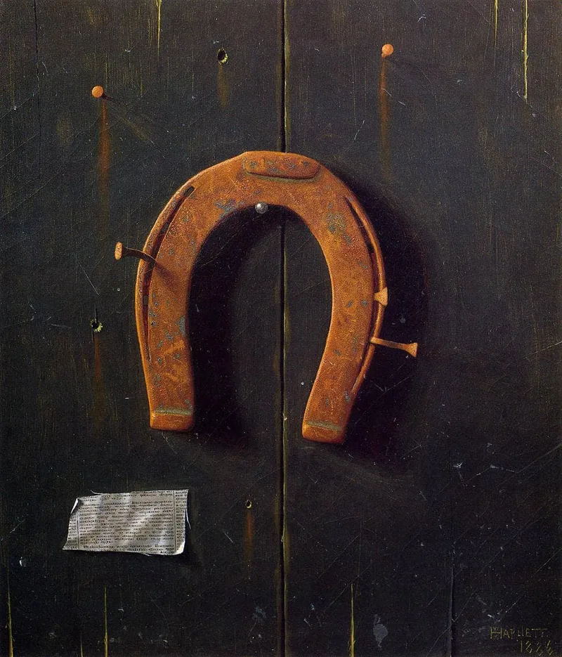 The Golden Horseshoe by William Michael Harnett, 1886