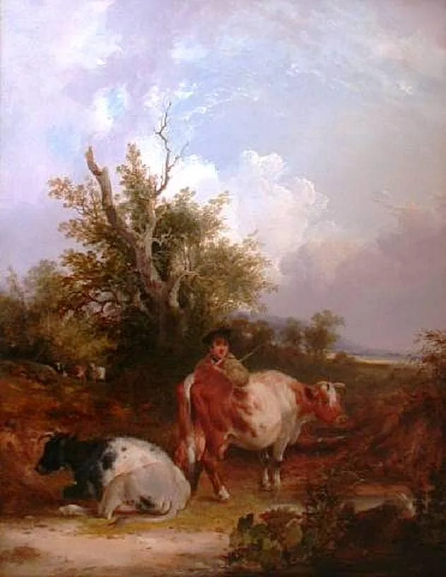 The Cowherd by William Shayer