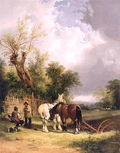 The Ploughman’s Rest by William Shayer